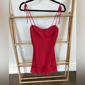 Sunday Best Red Dress from Aritzia